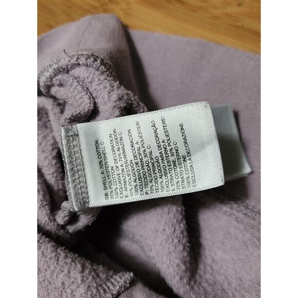 The North Face Hoodie Womens XL Purple Half Dome Pullover Fleece Pocket Big Logo - Picture 7 of 11